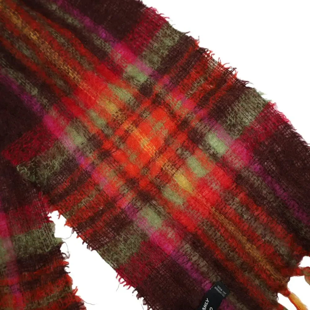 Vintage John Hanly Ireland Mohair Wool Blend Scarf